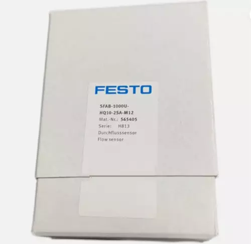 New In Box FESTO SFAB-1000U-HQ10-2SA-M12 565405 Flow Sensor - Afbeelding 1 van 12