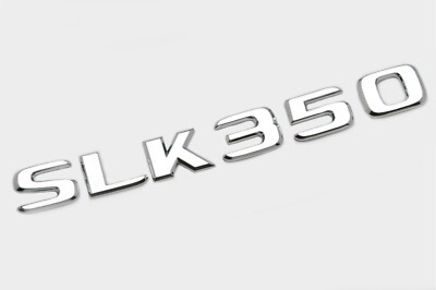 Silber Chrom SLK350 Auto Buchstabe Nummer Heck Kofferraum Abzeichen Emblem für Mercedes Benz