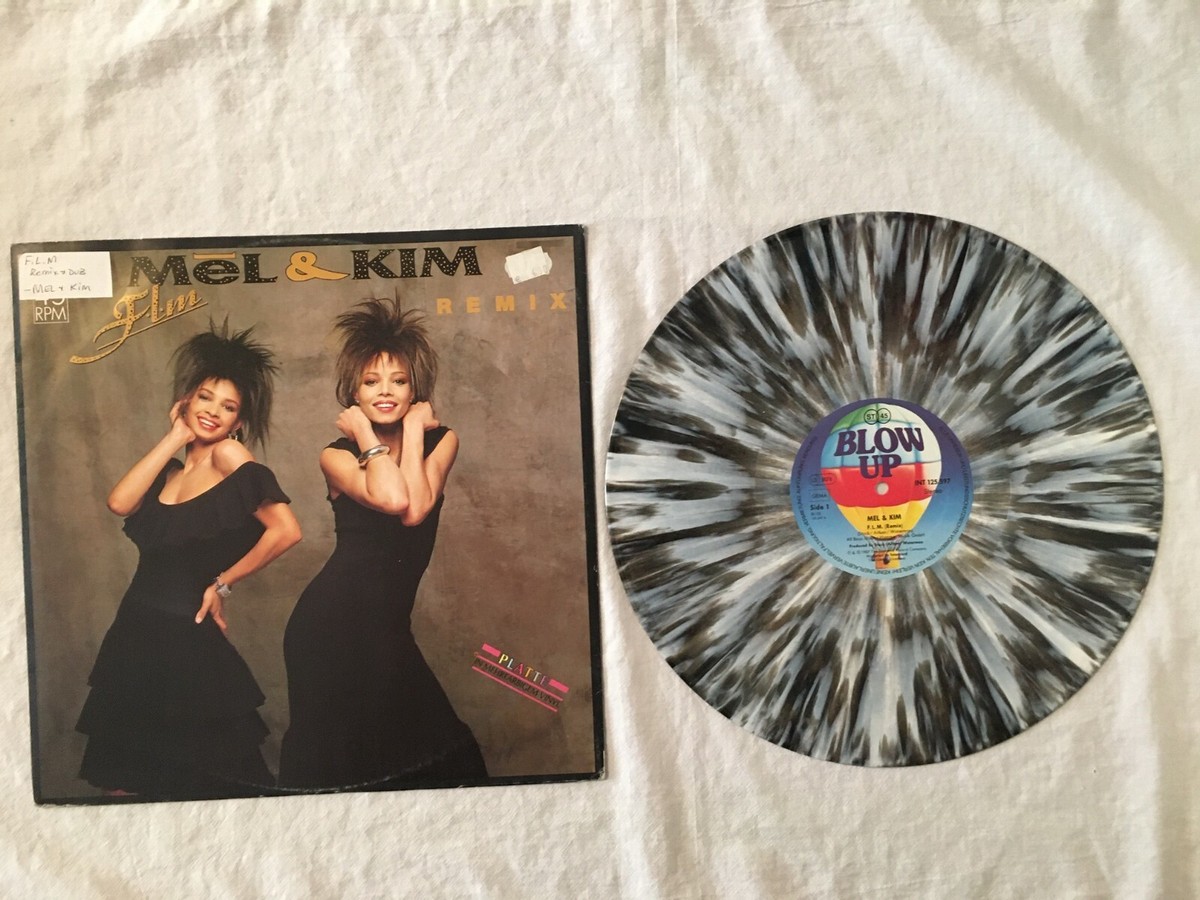 Mel & Kim F.L.M. remix gray splatter vinyl 12
