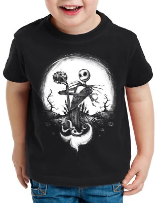 STYLE3 Skelington Jack Kinder T-Shirt Christmas Before Nightmare
