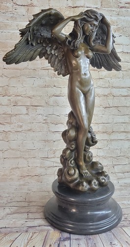 Descending Night by Adolph Weinman Bronze Nude Angel Statue Sculpture Figure 27" - Picture 7 of 10