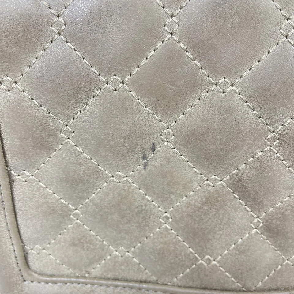 BEBE GreenLucy Bolso Acolchado Ajustable Cartera Bandolera Plata Cadena Eslabón Correa Foto 3 de 4