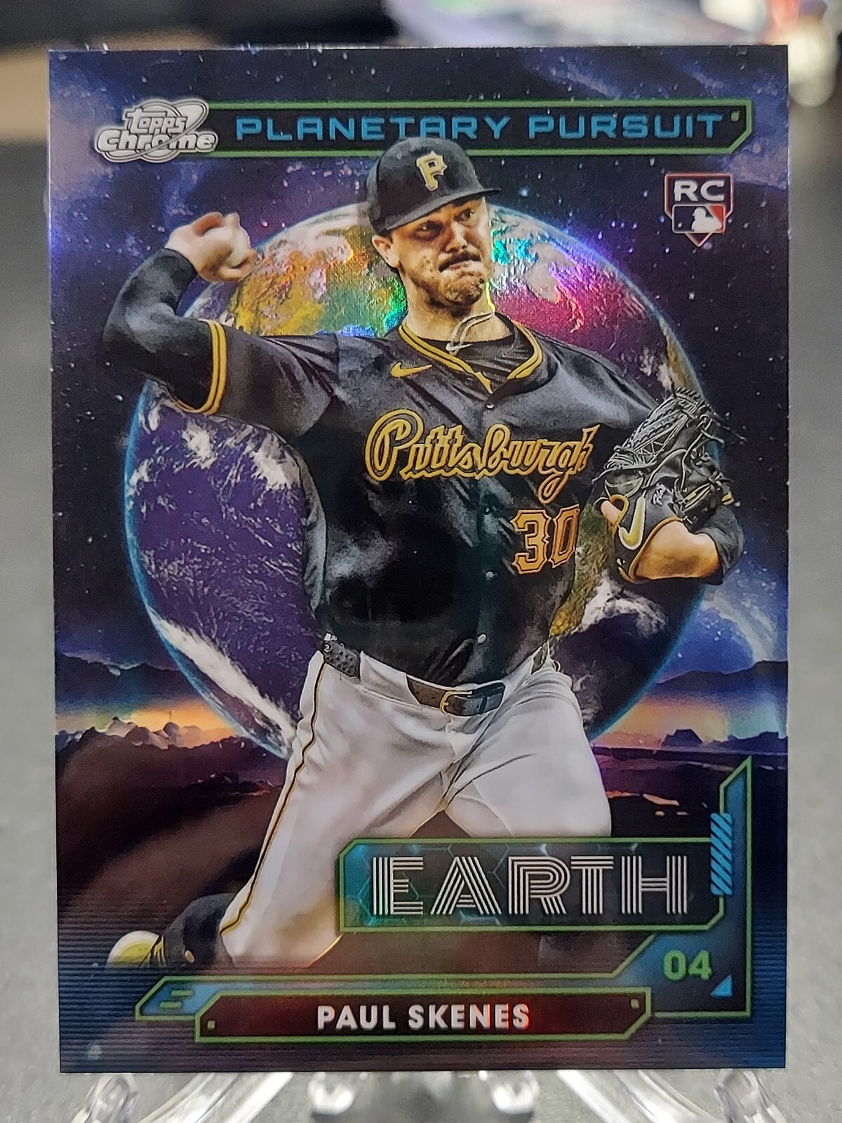 PAUL SKENES 2024 Topps Chrome Cosmic Planetary Pursuit Earth Rookie RC #PPE-6