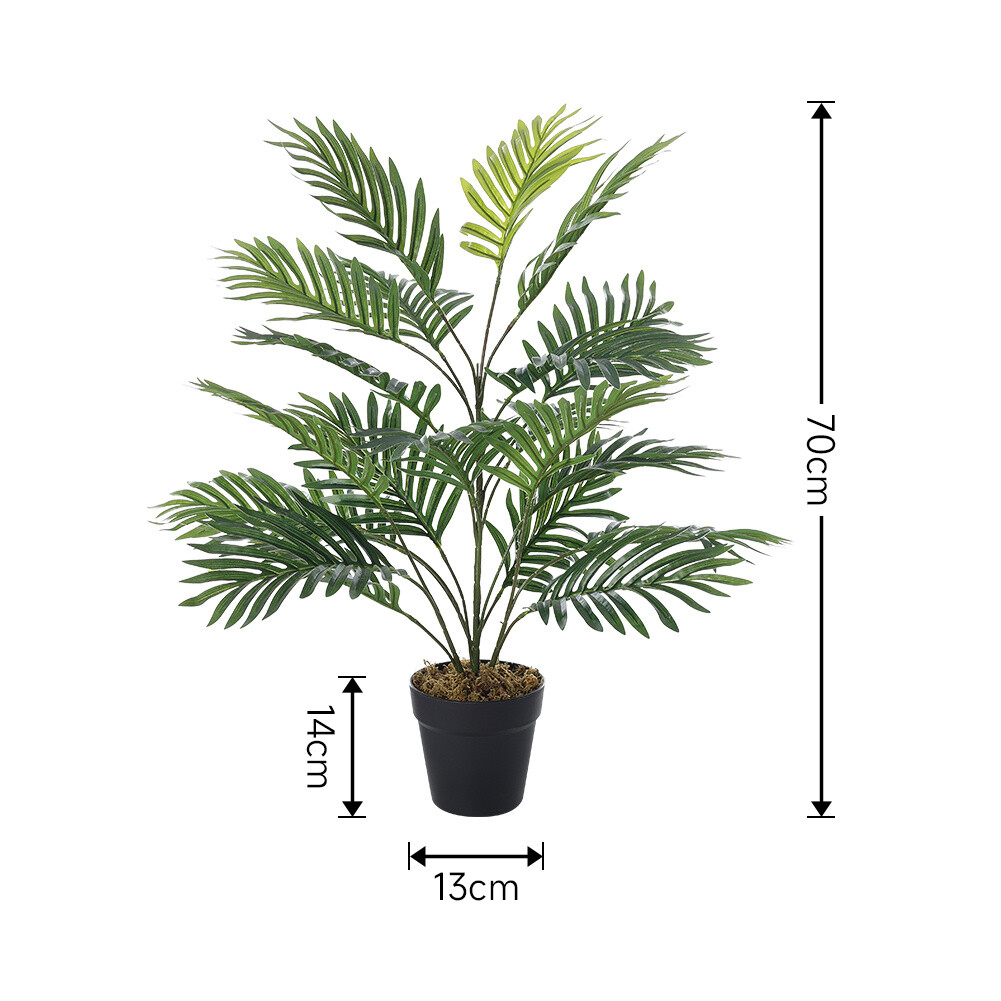 Artificial Palm Plant Realistic Fake Tree Potted Indoor Outdoor