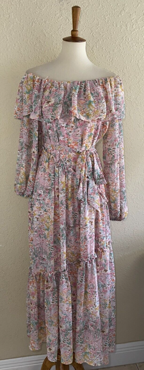 astr the label floral print long sleeve dress ASTR the Label | Elyse Satin Floral Midi Dress in Wine Floral