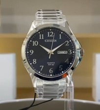 Citizen BF2021-82L Blue Stainless Steel Analog Quartz Men Classic Casual Watch