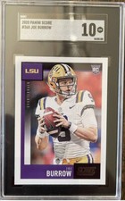 JOE BURROW 2020 Score Bengals ROOKIE CARD SGC 10 Gem Mint RC LSU
