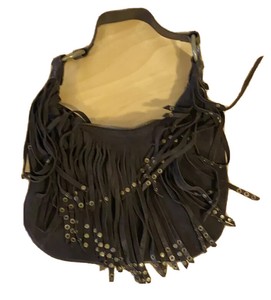 suede fringe bolsa