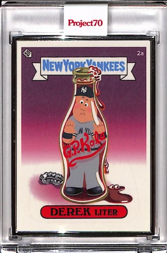 2021 TOPPS PROJECT 70 #737 DEREK JETER BY KEITH SHORE P70 AP SILVER FRAME 02/51