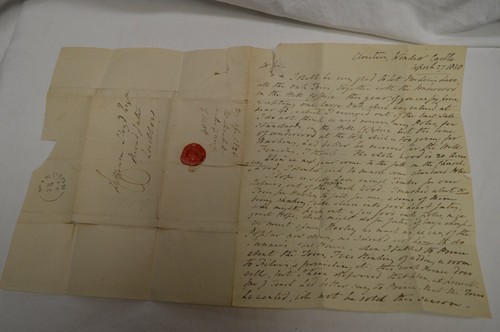 ANTIQUE 1838 HANDWRITEN LETTER FROM THE WINDSOR CASTLE UNITED KINGDOM