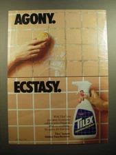 1990 Clorox Tilex Stain Remover Advertisement - Agony. Ecstasy.