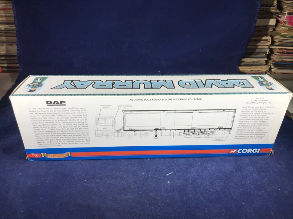 K-74 CORGI 1:50 SCALE DIE CAST TRUCK - CC13229 DAF XF CURTAINSIDE - DAVID MURRAY - Image 3 of 4