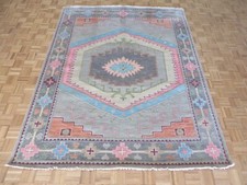 7'10 x 9'9 Hand Knotted Gray Geometric Mamluk Turkish Oushak Oriental Rug G13411