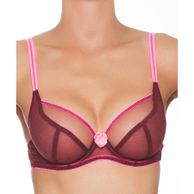 Claudette Dessous Rouge Noir Elsa Pink CD2000 Bra Lingerie Intimates For Women