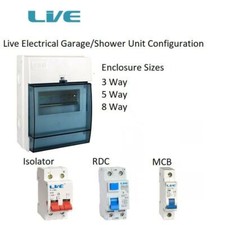Live Electrical Garage/Shower Unit Configuration