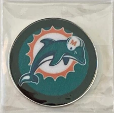 Miami Dolphins - NFL  Pro size 32mm -Golf Ball Marker