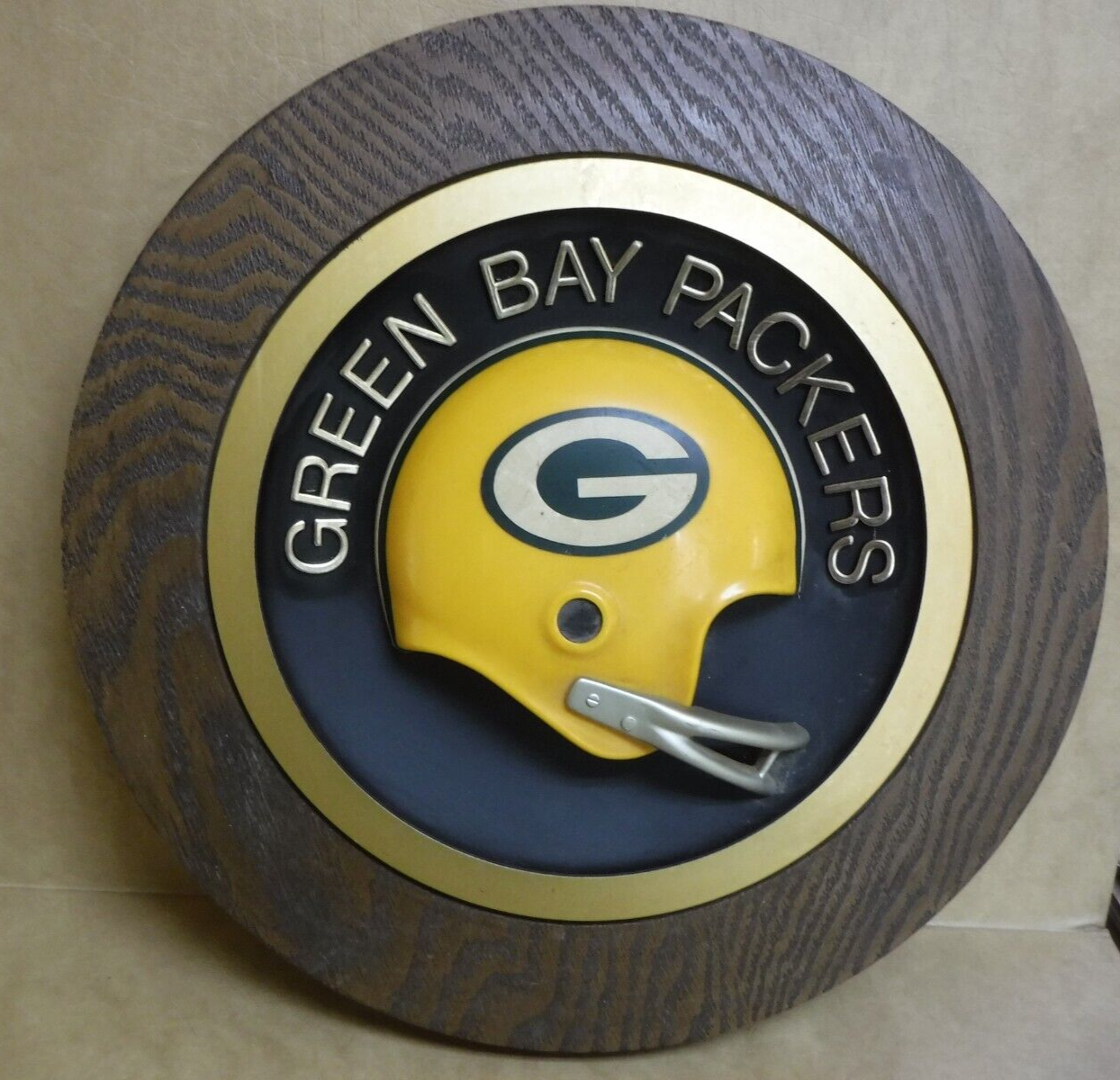 GREEN BAY PACKERS 1970'S VINTAGE NFL HELMET PLAQUE! eBay
