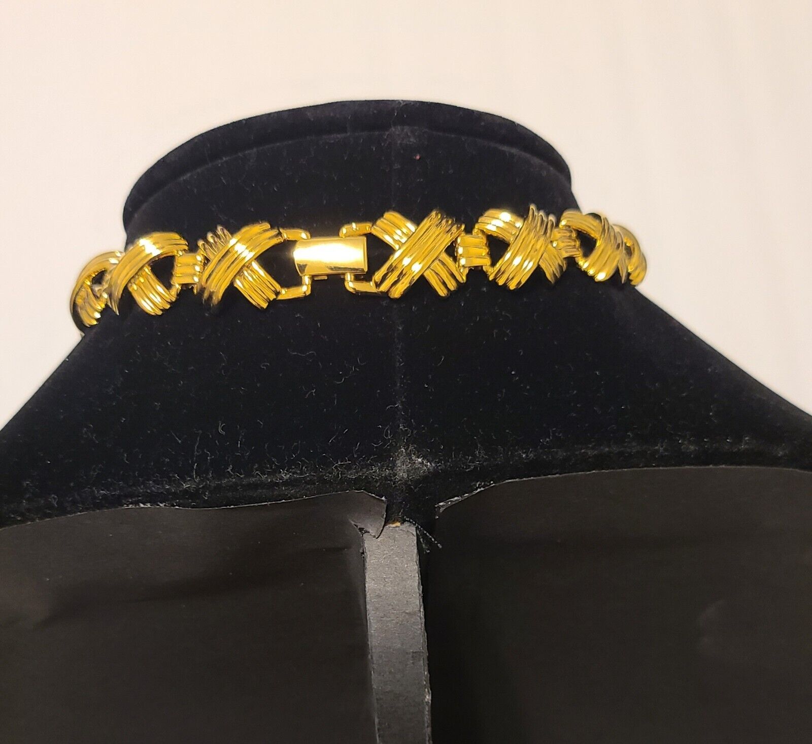 Vintage Napier Choker Gold Tone Necklace & Bracel… - image 3