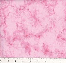 108" Extra Wide Quilt Backing By the yard 100 Cotton Marble Pink