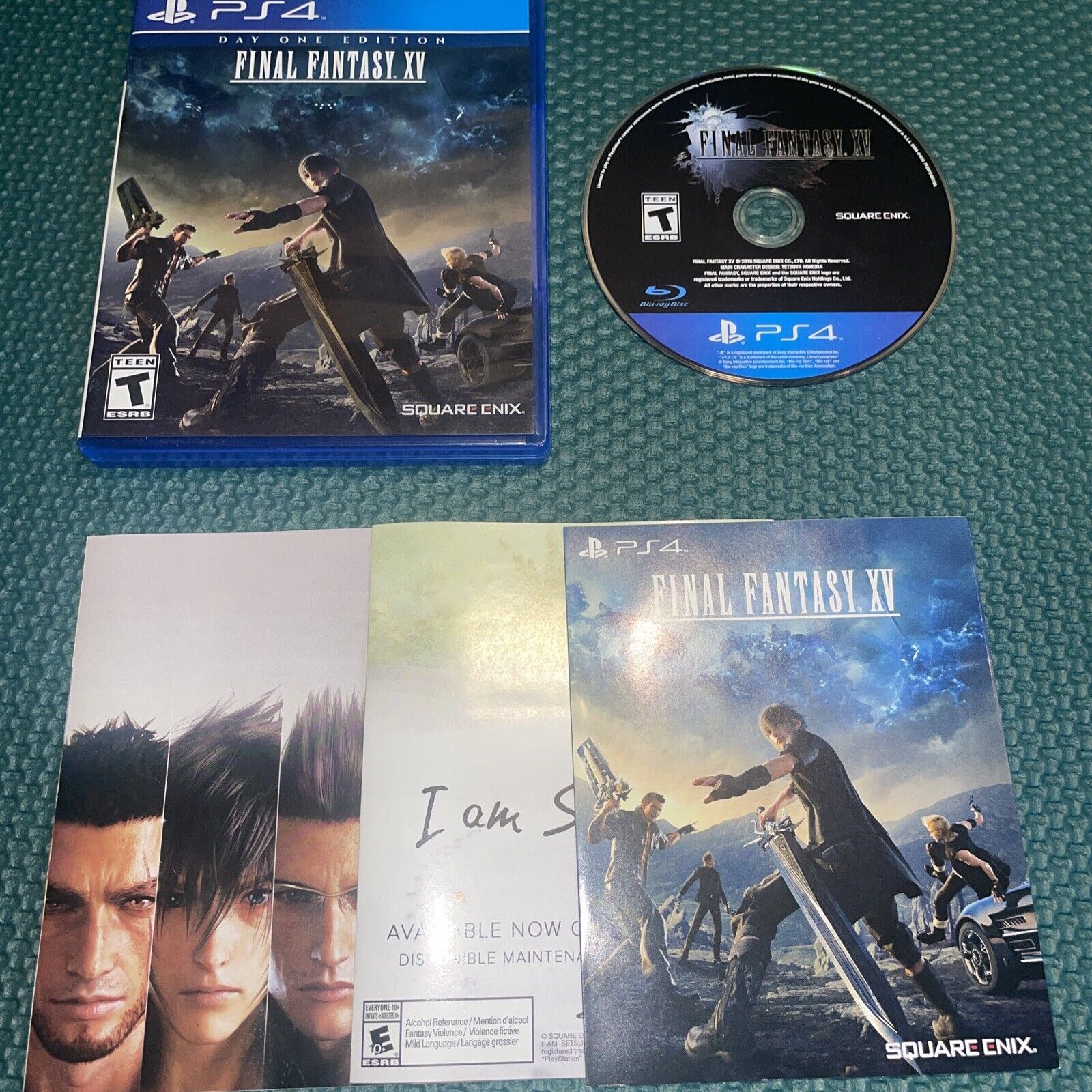 Final Fantasy XV 15 (PS4, PlayStation 4) Day One Edition w/ Manual, Complete