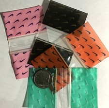 1000 Apple Baggies Mixed Color Swoosh 1.5 x 1 inch Mini Zip Bags 1510 reclosable
