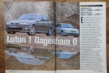 Original 1998 Autocar mag extracted Twin Test: VAUXHALL VECTRA GSi v MONDEO ST24