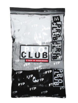 ラス1 FTP + PRO CLUB 3 PACK BOXER BRIEFS L NWT Fuckthepopulation FTP Pro Club 3 Pack Boxer Briefs Size Men's