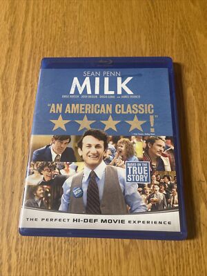 MILK Blu-ray Sean Penn James Franco True Story First Openly Gay Man Elected