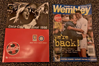 Leeds United Coca Cola Cup Final vs Aston Villa 1996 Programme/Magazine Bundle