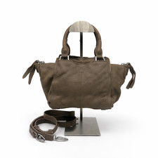 Borsa a mano Liebeskind Berlin mini piccola pelle kaki vintage retrò