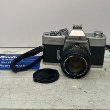 Minolta SRT MC-II 35mm Vintage Film Camera w/ MD Rokkor 50mm Lens. Excellent