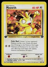 first edition meowth pokemon card Pokémon Card Meowth #52 TV Animation Blue Logo 1st Print ENG L016830 – AGS  Collectibles main image 0
