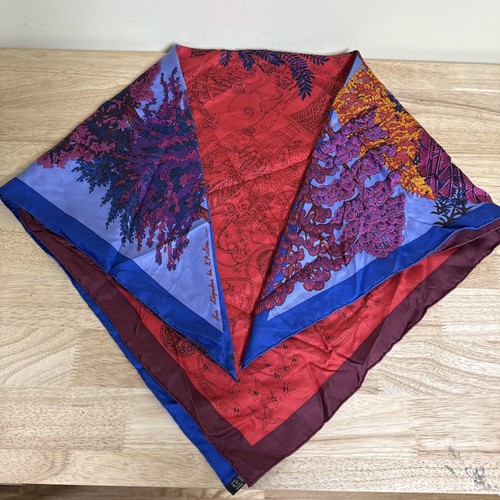 2016 Hermes Carré 90 Silk Scarf - Les Légendes de l’Arbre Coloriage - Faivre