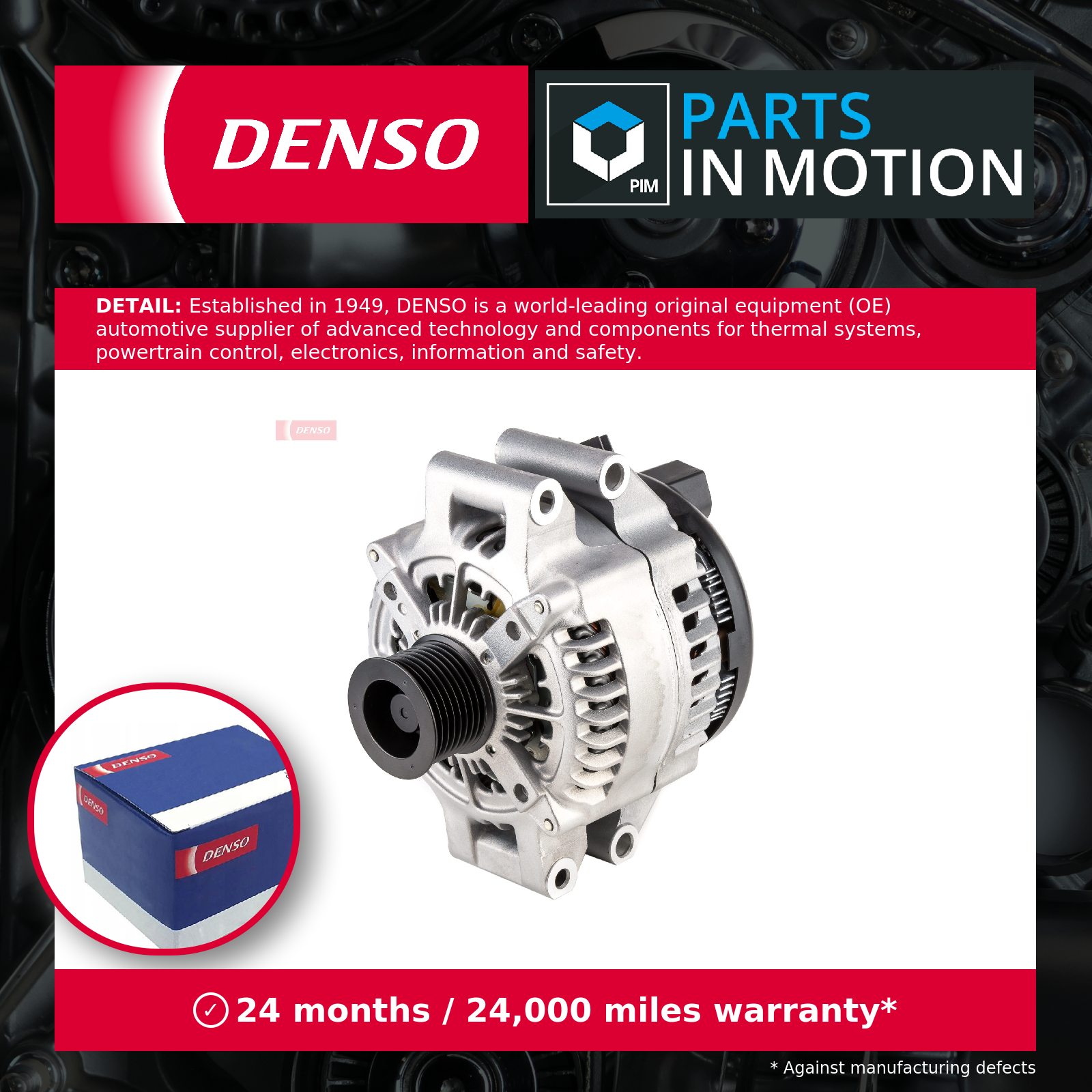 Alternator with multi-belt pulley DAN1135 DENSO for BMW X5 6 Convertible 6 Coupe - Image 10