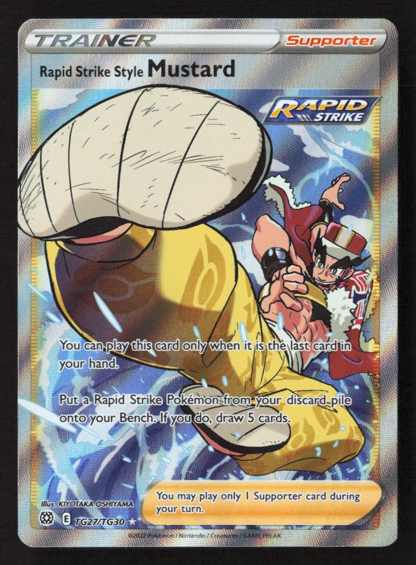 Rapid Strike Style Mustard Ultra Rare SWSH09: Brilliant Stars TG27/TG30 NM