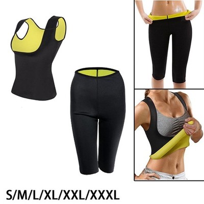 Schwitz Sauna Anzug Body Shaper Weste Mädchen Neopren Tank Top und Schlankheitshose für