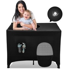 Pack n Play Blackout Cover Travel Crib Blackout Cover Breathable Blackout Ten...