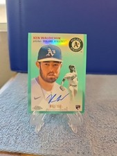 2023 Topps Chrome Platinum Aqua Refr Ken Waldichuk AU /150 RC Oakland A's 