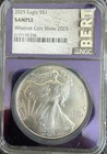 2025-W Proof $1 American Silver Eagle NGC TRADER B Core SAMPLE SLAB B & B