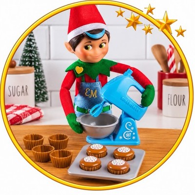 Elf on Shelf Chef Baking Set 12 Pc Accessories Adorable New