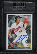 BAS 2010 Topps Koji Uehara #351 Seal of Authenticity Auto ow6