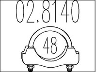 MTS Auspuffschelle Ø48mm   