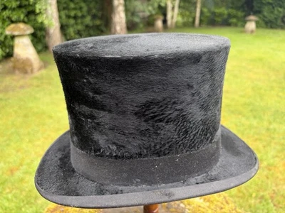 Antique Top Hat Lincoln Bennett Silk Size 6 +3/4 Ascot VGC - Image 1 of 4