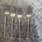 4 Sterling Silver Dinner Forks International King Louis