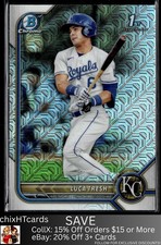 Luca Tresh 2022 Bowman Chrome Prospects Mojo Refractors Kansas City Royals