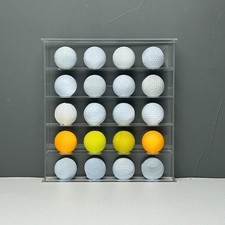 Acrylic Cabinet for Golf Ball Display, 5 Tier Storage for 20 Balls