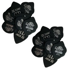 Dunlop Guitar Picks Tortex Pitch Black Jazz 24 Picks .73mm 482P.73
