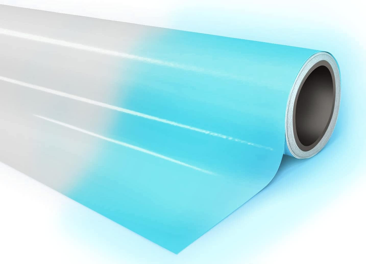 1ft x 2ft Blue Glow in the Dark Vinyl Vehicle Wrap for Cars Boats DIY