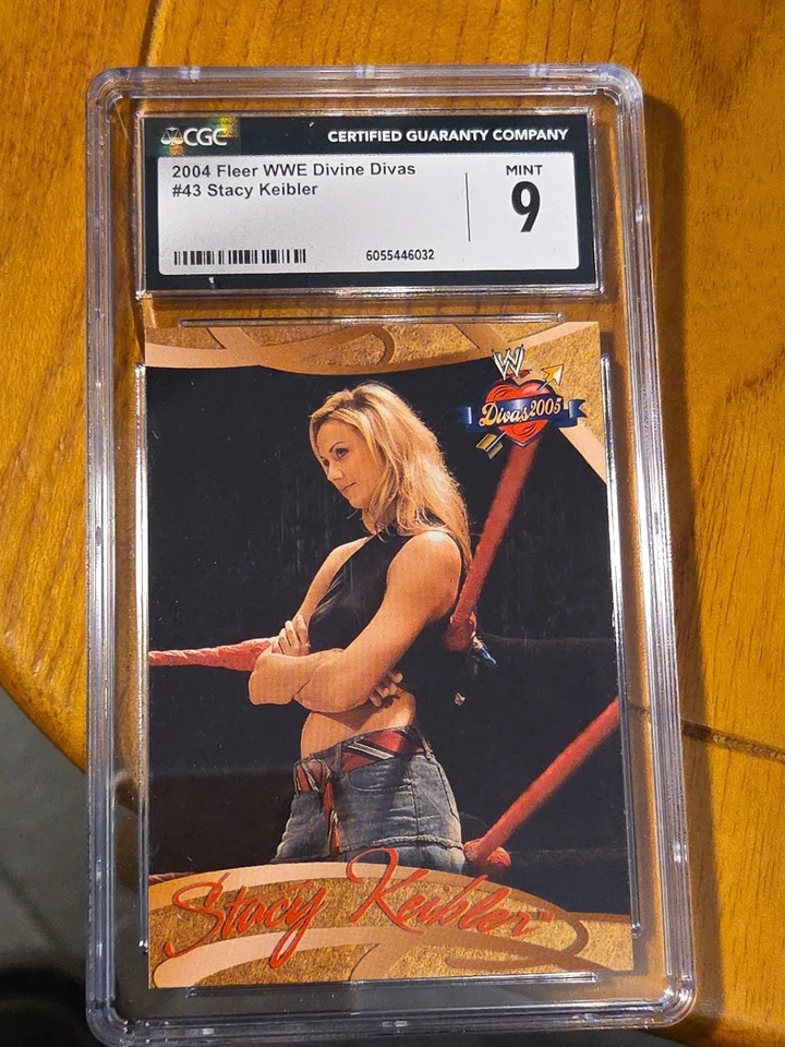 2004 Fleer WWE Divas Stacy Keibler #43 CGC 9 Wrestling Rookie Card WWF NXT  - Image 4 of 4