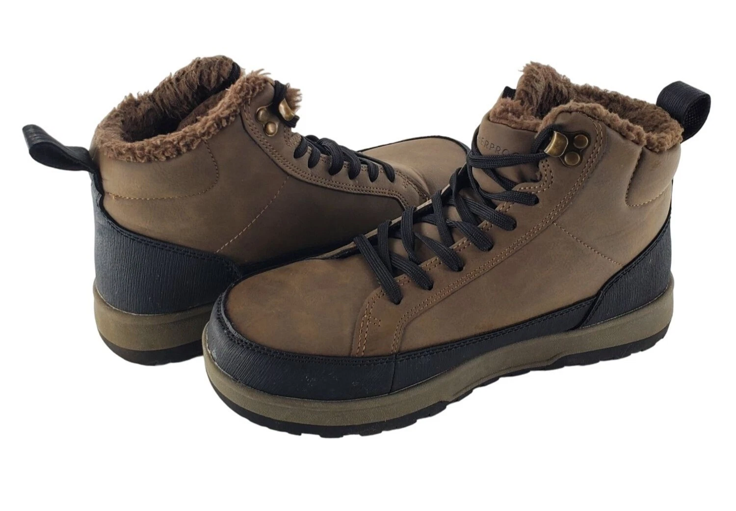 Weatherproof 8 Men Winter Boots Logjam Shearling Lace-up Outdoor Snow Shoes